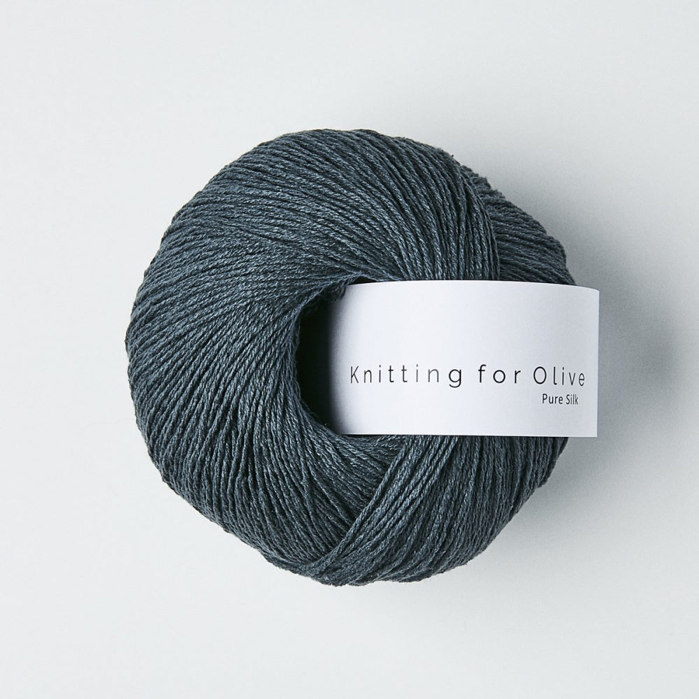 Dyb Petroleumsblå -	Pure Silk - Knitting for Olive - Garntopia
