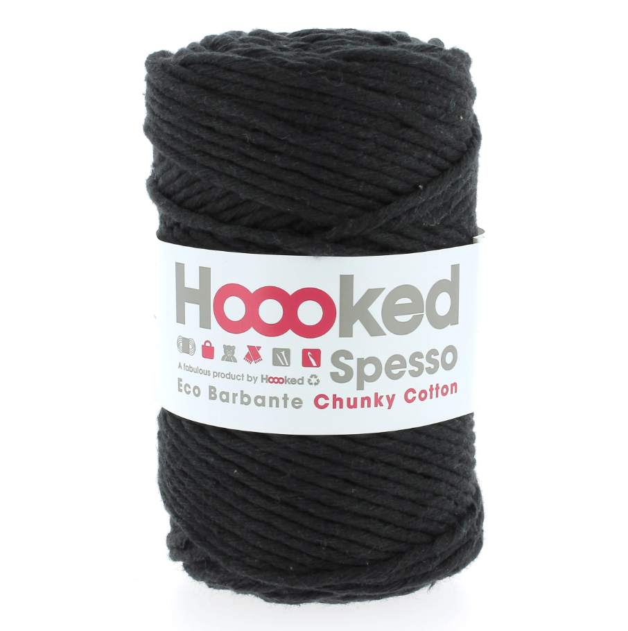 Noir - Spesso Chunky Cotton - Hoooked Yarn - Garntopia