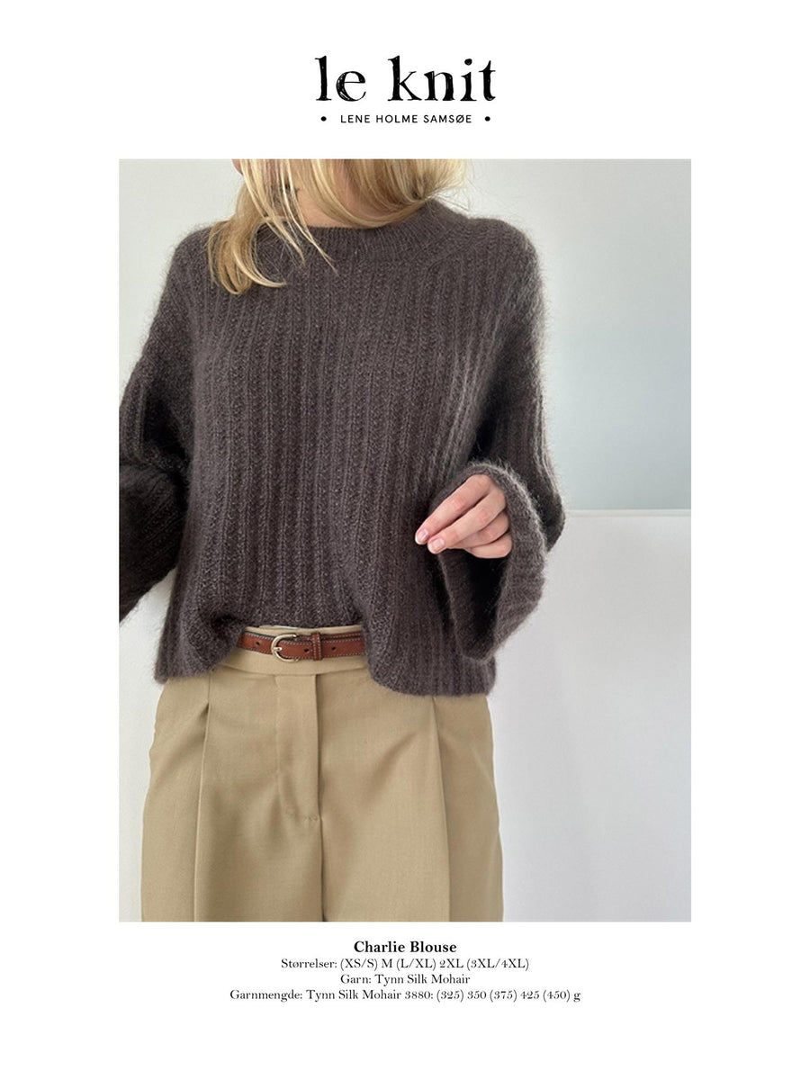 Lene Holme Samsøe Le Knit Charlie Blouse Paper · Garntopia