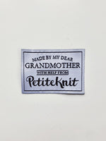 "Made By My Dear Grandmother"-label - PetiteKnit - Garntopia