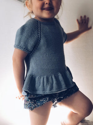 Camille Bluse barn  - Papir - Mille Fryd Knitwear - Garntopia