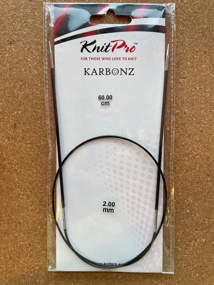 Karbonz Rundpinne 60 cm - 2 mm - KnitPro - Garntopia
