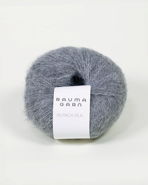 1311 Grå -	Alpaca Silk - Rauma Garn - Garntopia