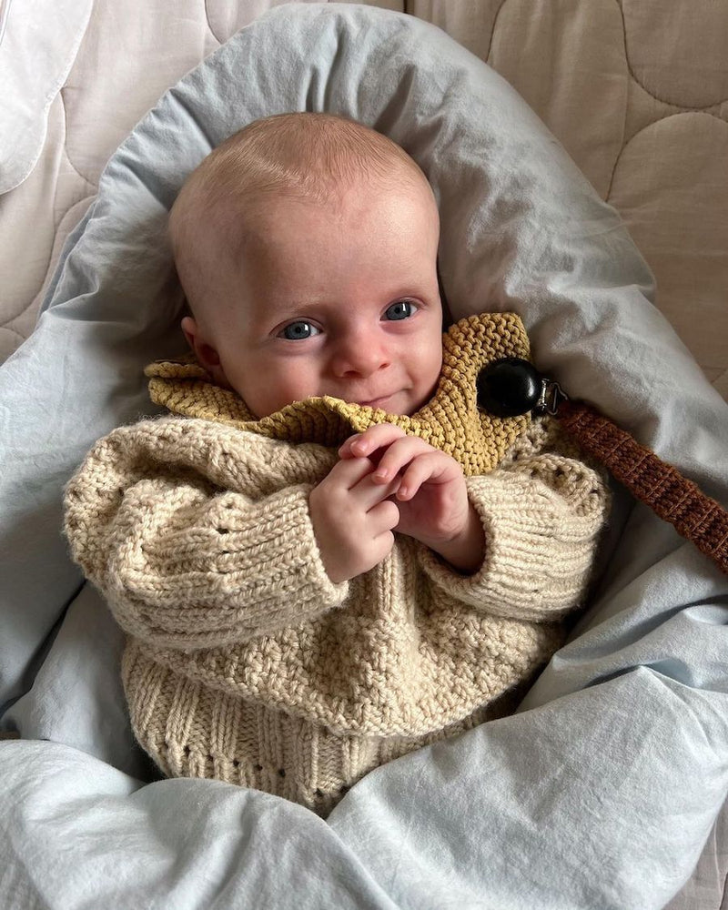 Ingrid Sweater Baby - Papir - PetiteKnit - Garntopia
