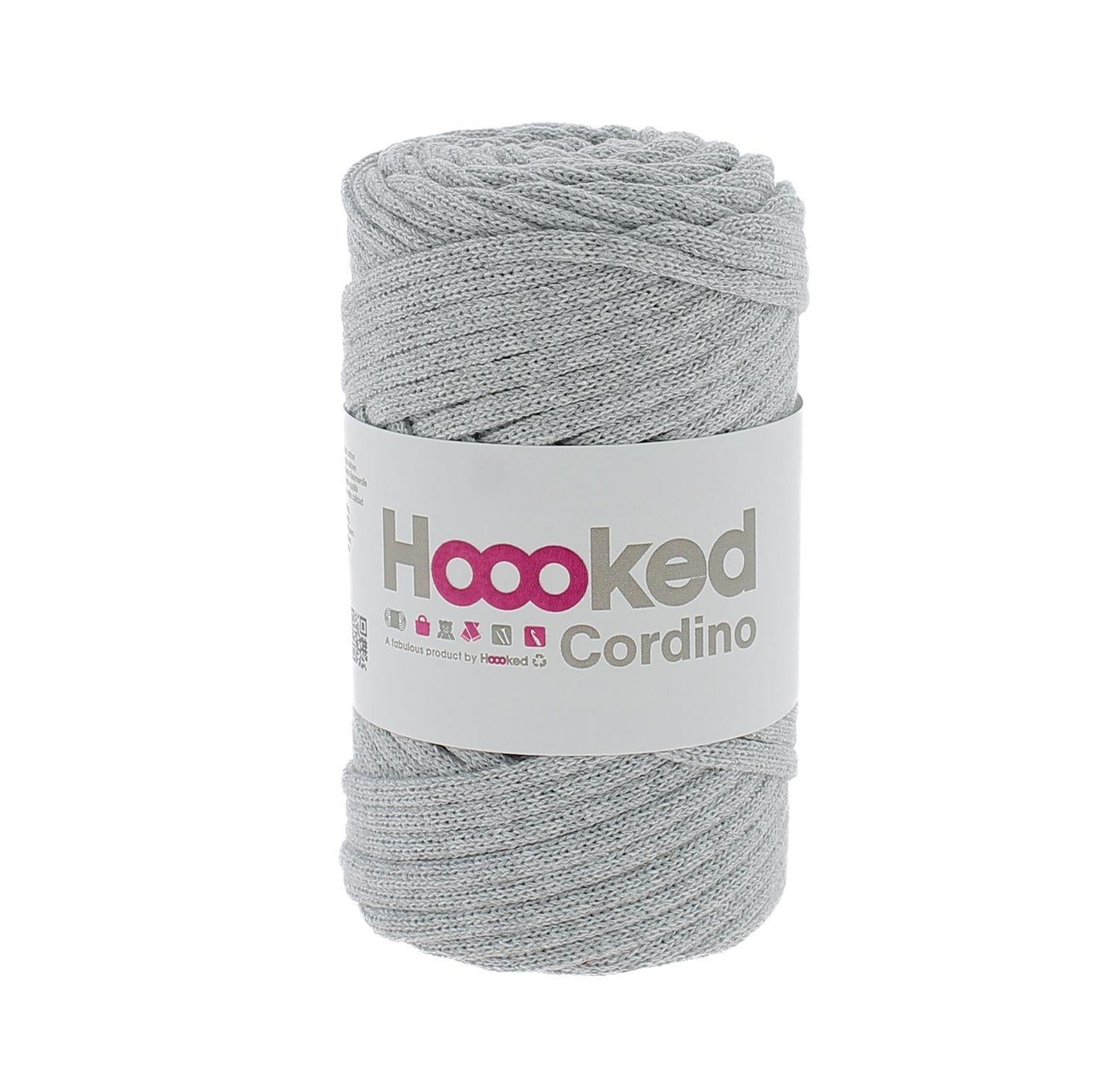 Silver Grey - Cordino - Hoooked Yarn - Garntopia