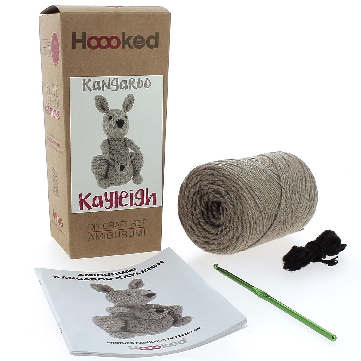 DIY Kangaroo Kayleigh Heklekit - Hoooked Yarn - Hoooked Yarn - Garntopia