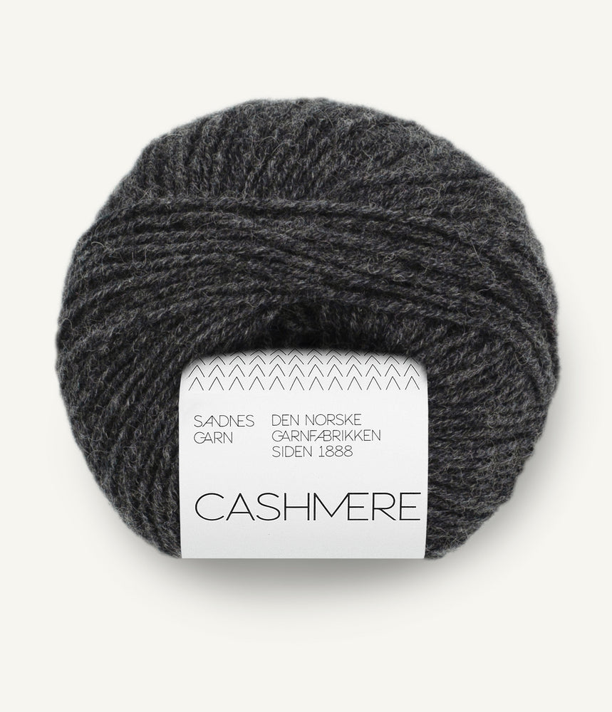 1088 Charcoal Melange - Cashmere - Sandnes garn - Garntopia