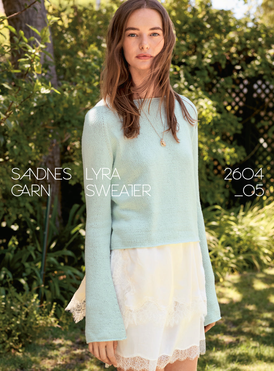 2604 - Sommerstrikk - NR 5 Lyra Sweater - Sandnes garn - Garntopia