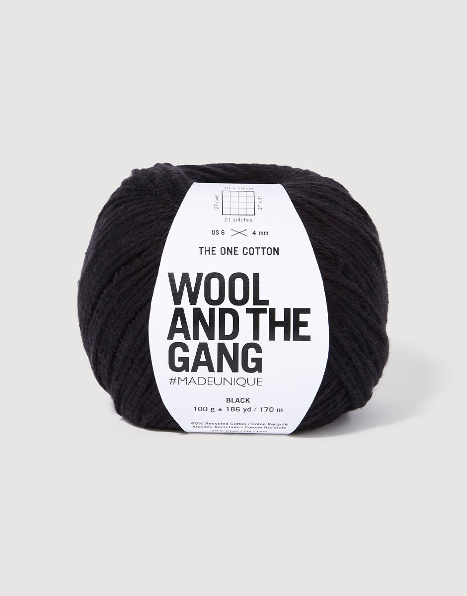 Black - The One Cotton - Wool and the gang - Garntopia