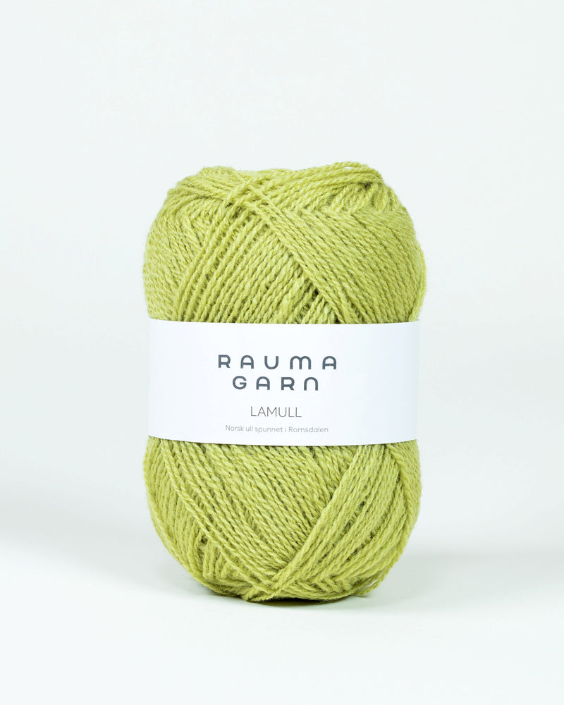 L112 Spiregrønn -	Lamullgarn - Rauma Garn - Garntopia