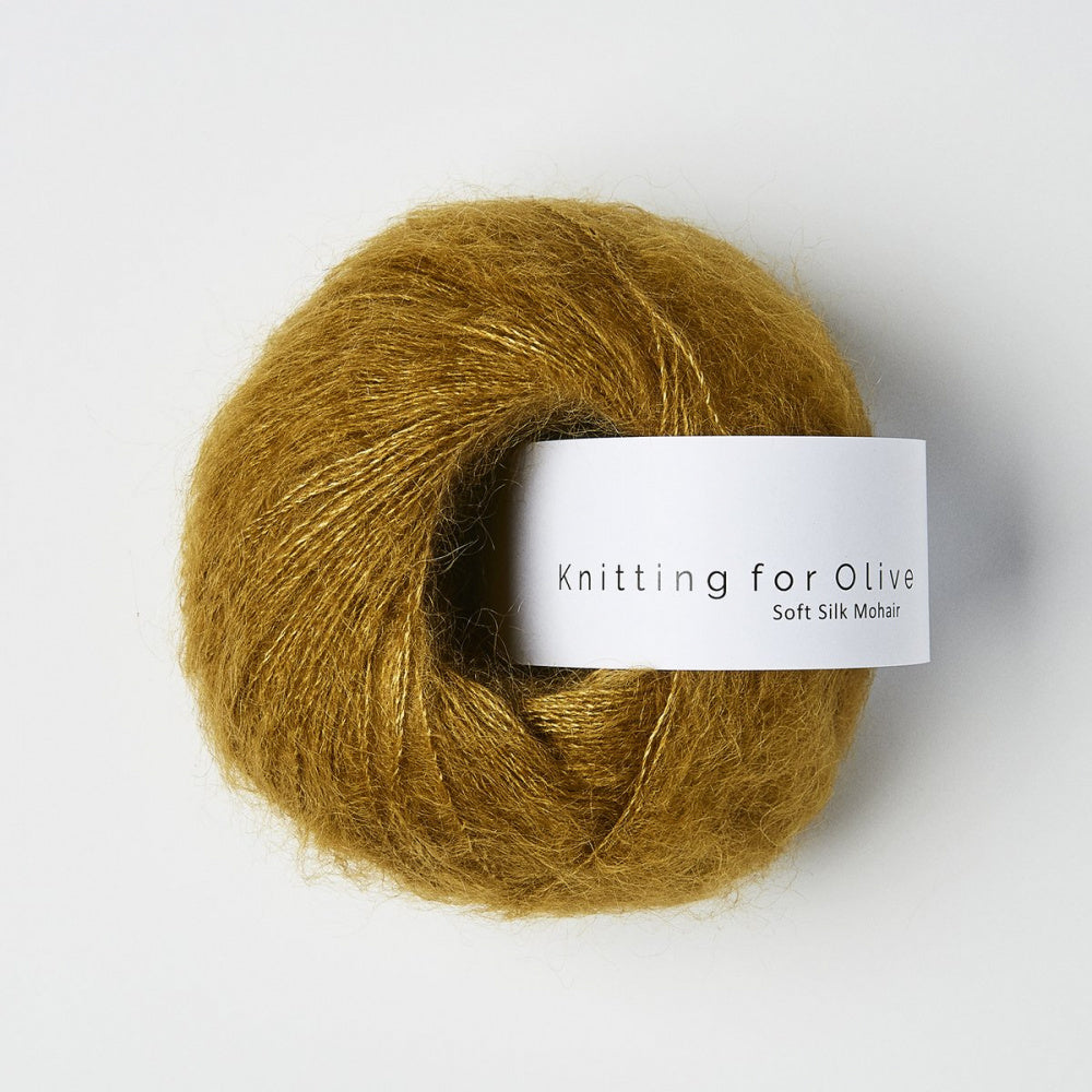 Mørk Sennep -	Soft Silk Mohair - Knitting for Olive - Garntopia