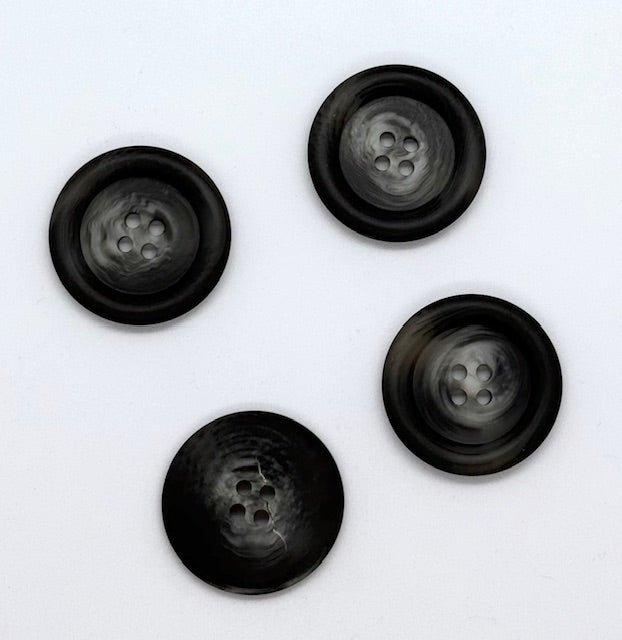 Knapp, Mørk grå - Resin - 35 mm