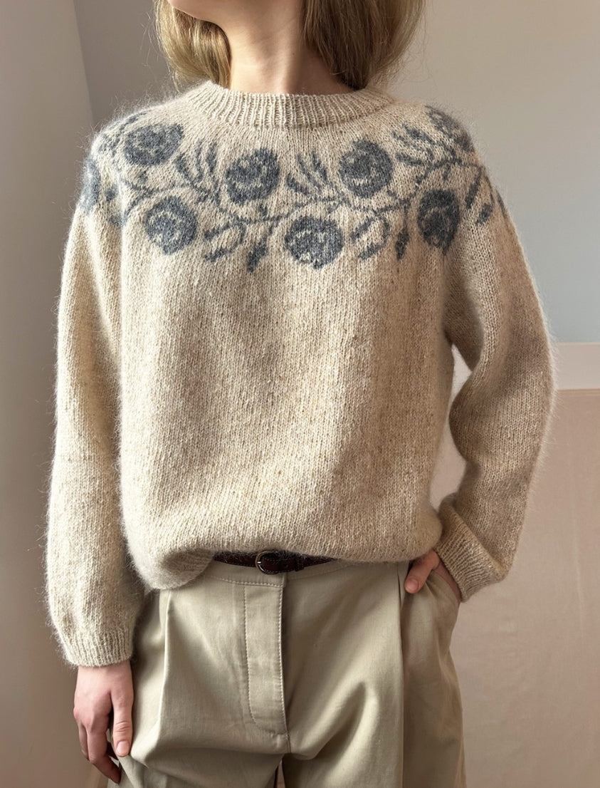 Le Knit - Rosie Yoke Blouse - Papir - Lene Holme Samsøe - Garntopia