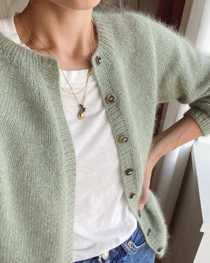 Novice Cardigan - Mohair Edition - Papir - PetiteKnit - Garntopia