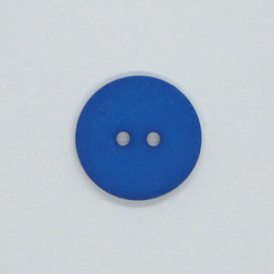 Plastknapp 2 hull - Blå - 22 mm
