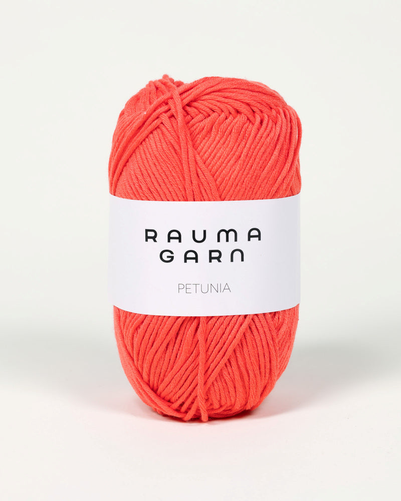 245 Korallrød  -	Petunia - Rauma Garn - Garntopia