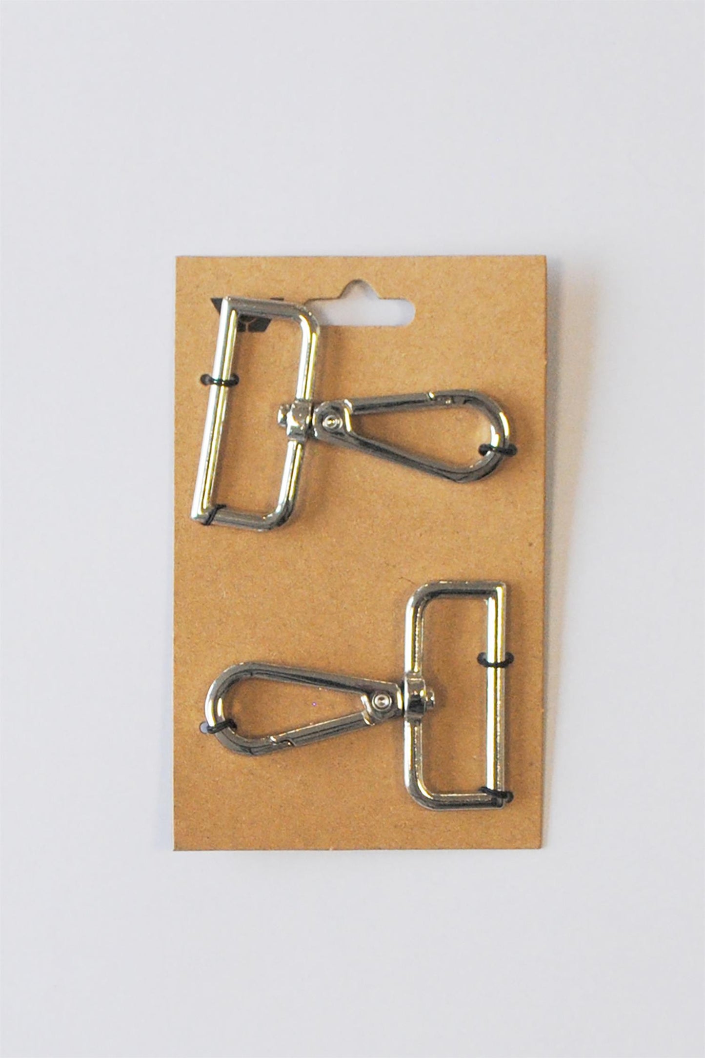 Karabinkrok til veske - 38 mm Sølv - Ukjent - Garntopia