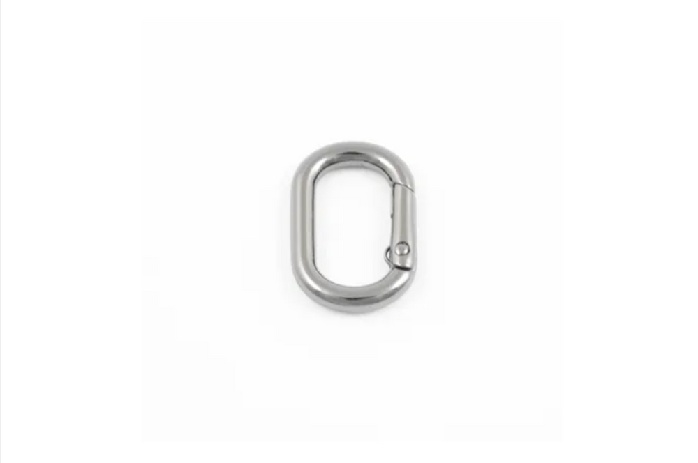 Karabinring Sort - 22x12 mm AC4042