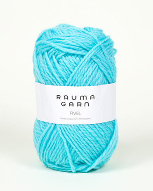 23 Lys turkis -	Fivel - Rauma Garn - Garntopia