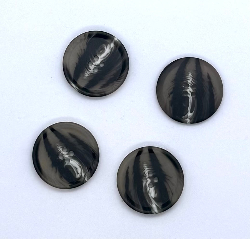 Knapp, Grå - Resin - 30 mm - NEWOLD COMPANY - Garntopia