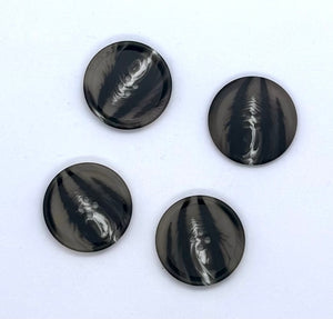 Knapp, Grå - Resin - 30 mm