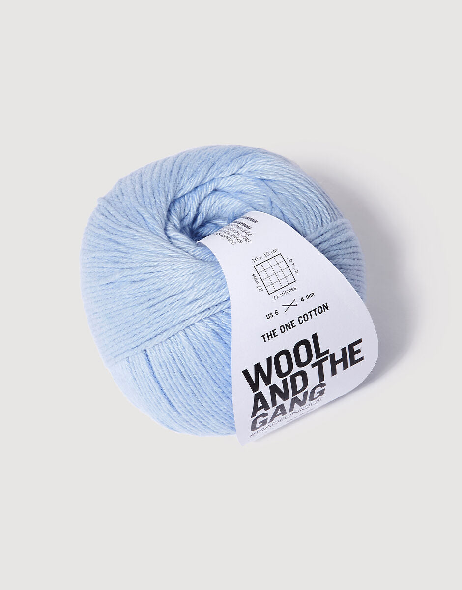 Sky Blue - The One Cotton - Wool and the gang - Garntopia