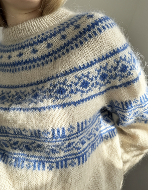 Le Knit - Porcelain Yoke Sweater - Papir - Lene Holme Samsøe - Garntopia