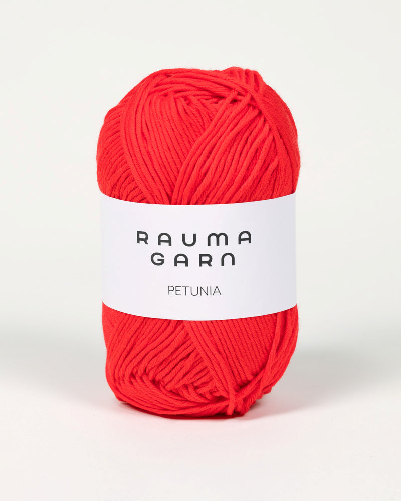 335 Rød  -	 Petunia - Rauma Garn - Garntopia