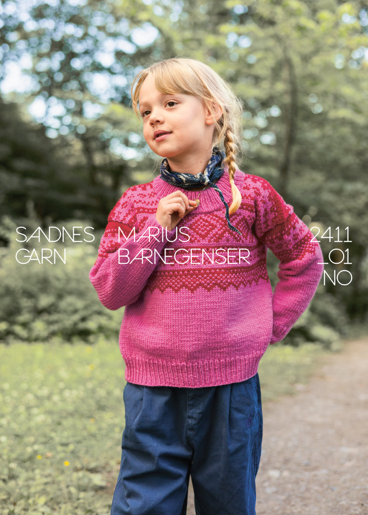 2411 - Norske ikoner barn - Nr. 1  Marius Barnegenser - Sandnes garn - Garntopia