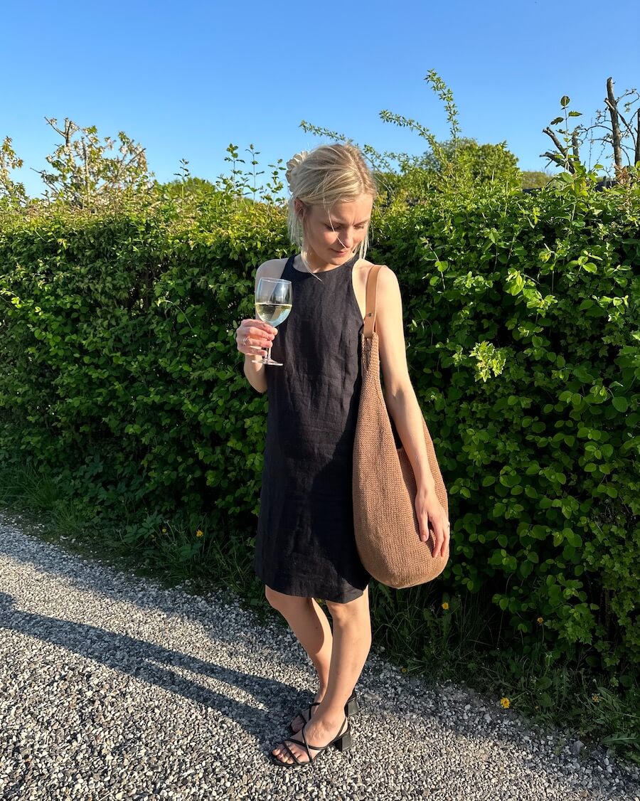 FÔR TIL VESKE MED RUND BUNN - OMRKRETS 80 CM - NATUR - PetiteKnit - Garntopia