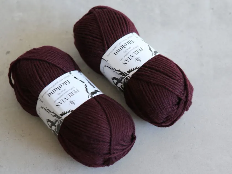 382 Dark Bordeaux  -	Peruvian - Filcolana - Garntopia