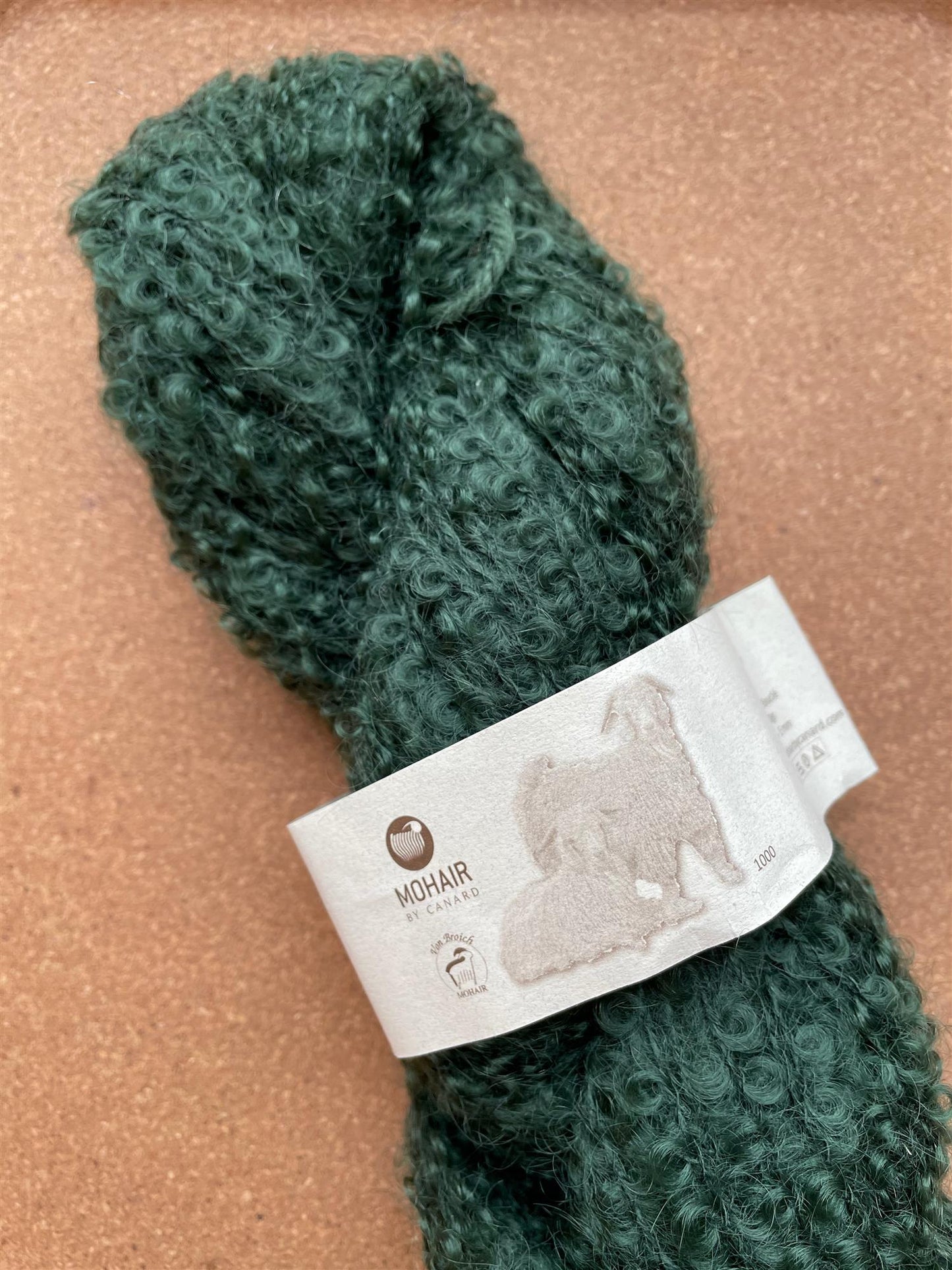 1025 Flaskegrøn -	Mohair Bouclé - Mohair by Canard - Garntopia