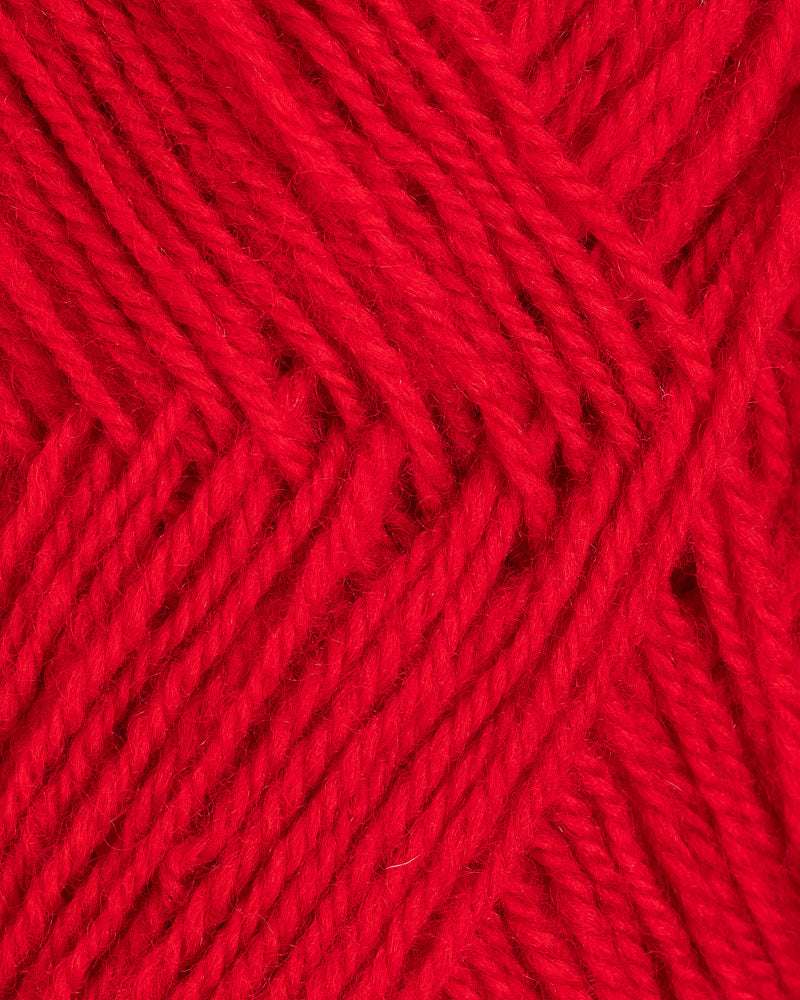 174 Høyrød -	3-tr Strikkegarn - Rauma Garn - Garntopia