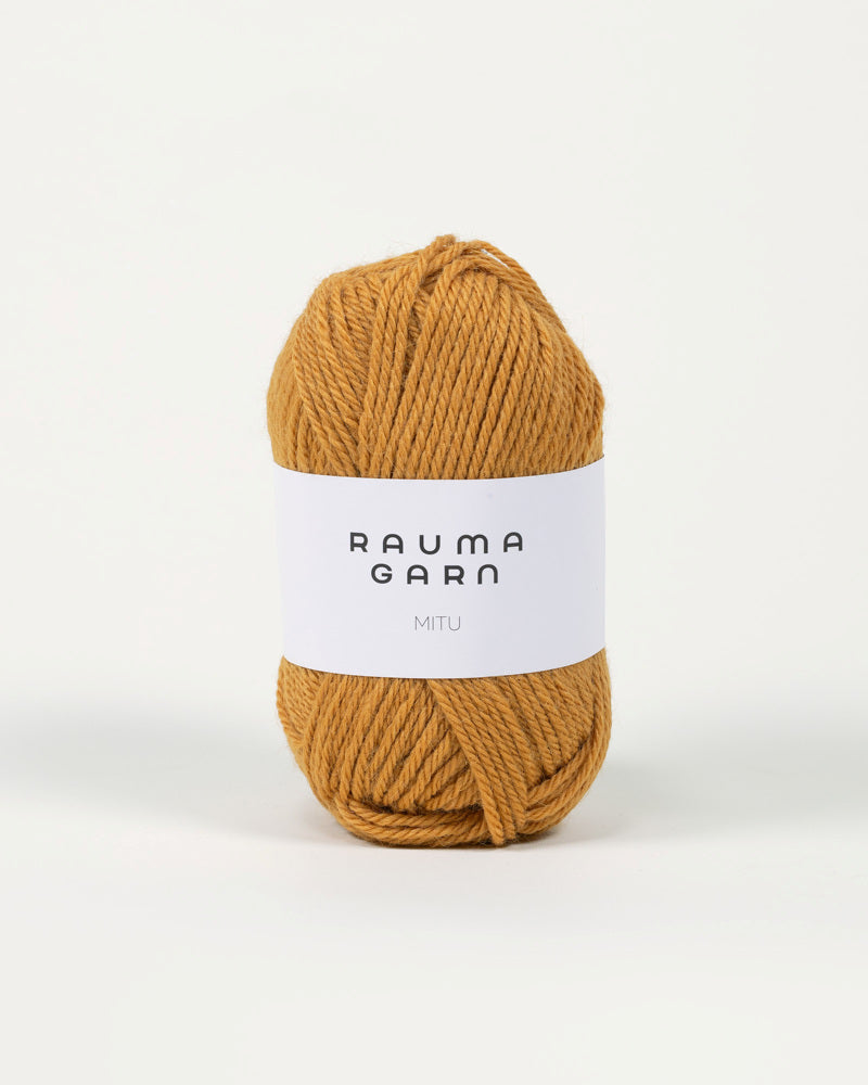 7255 Mørk okergul -	Mitu - Rauma Garn - Garntopia