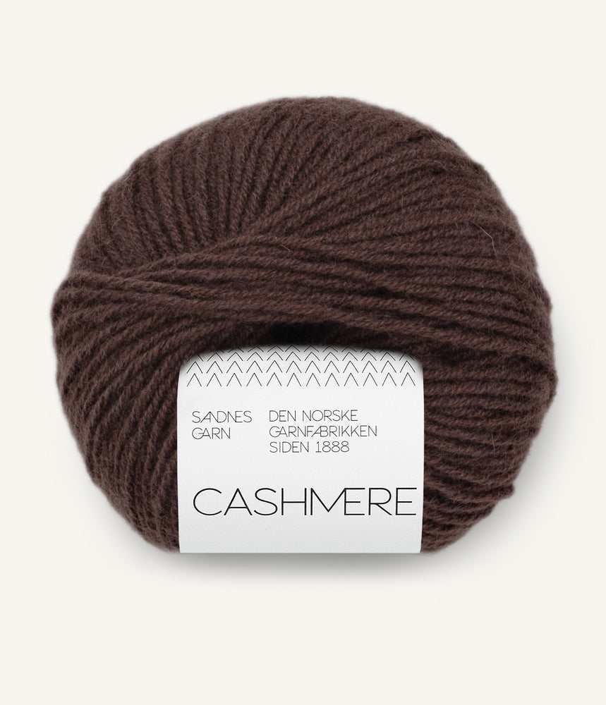 3082 Dark Brown - Cashmere - Sandnes garn - Garntopia