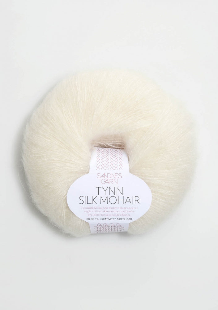 1012 Natur -	Tynn Silk Mohair
