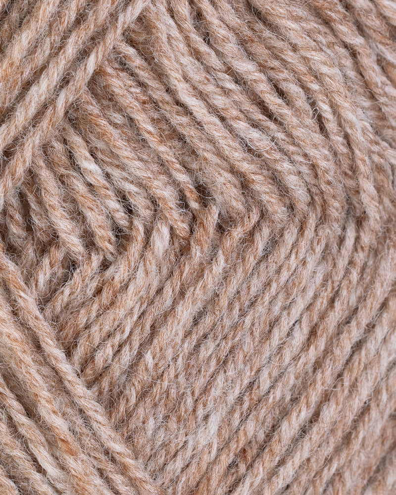 106 Beige Melert -	3-tr Strikkegarn