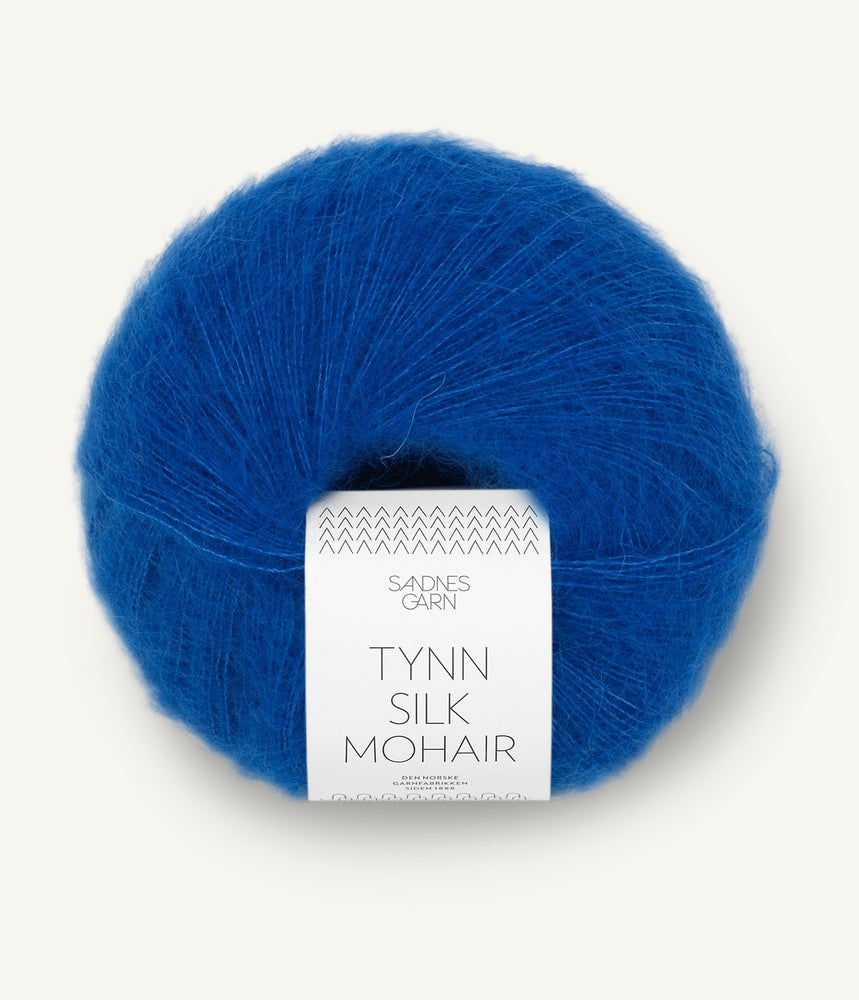6046 Jolly Blue -	Tynn Silk Mohair - Sandnes garn - Garntopia