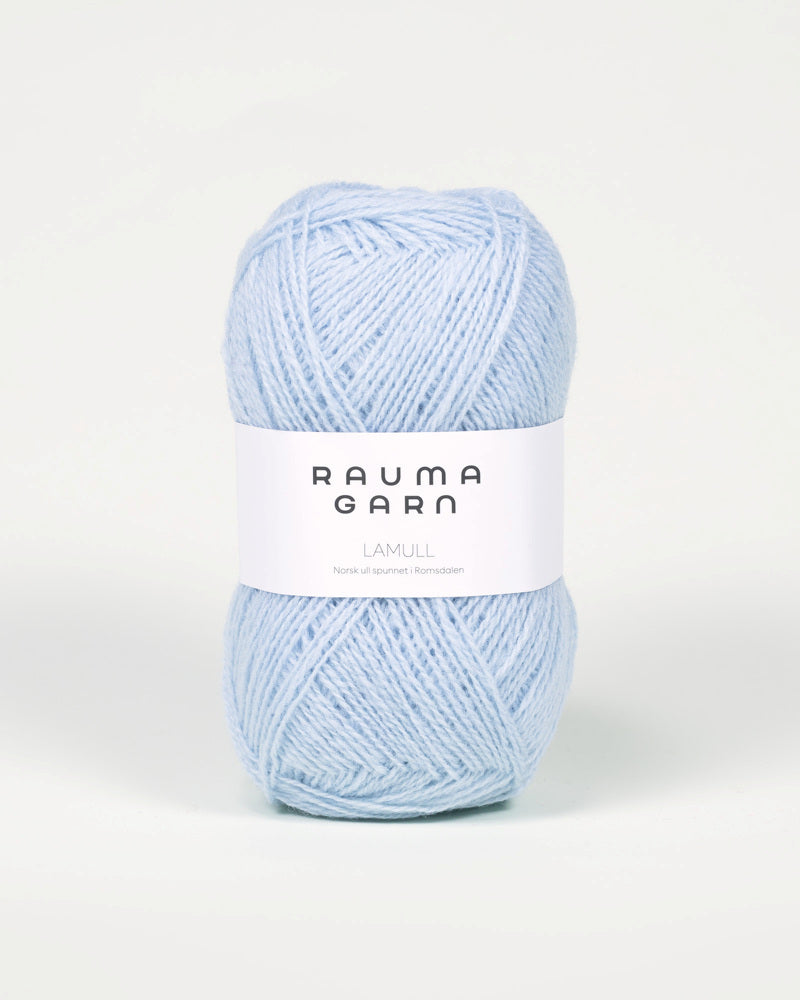 L22 Lys Blå -	Lamullgarn - Rauma Garn - Garntopia