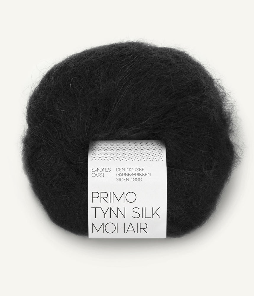1099 Svart - Primo Tynn Silk Mohair