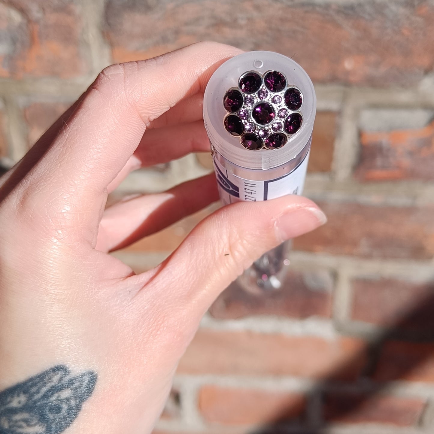 Blingknapp Bordeaux - 18 mm - Villy Jensen - Garntopia