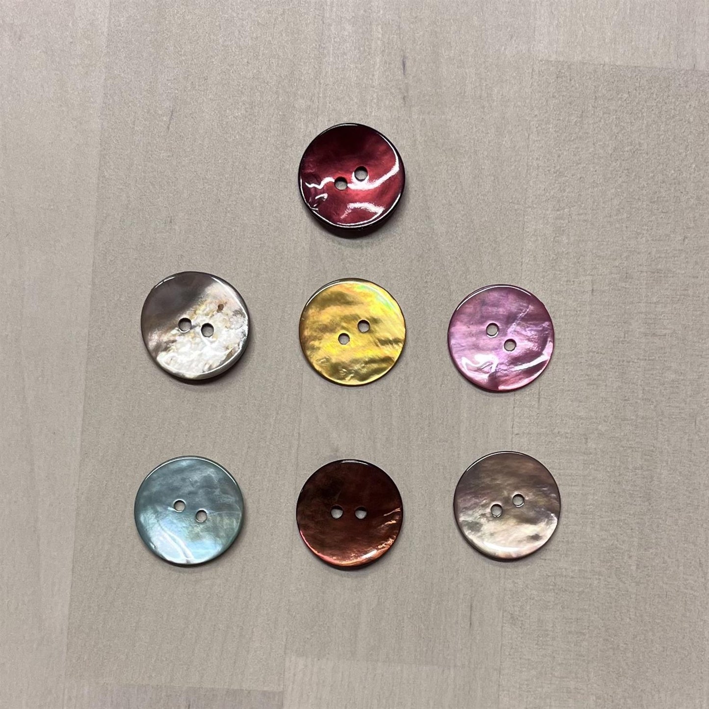 Perlemorknapp Rosa - 20 mm - Ukjent - Garntopia