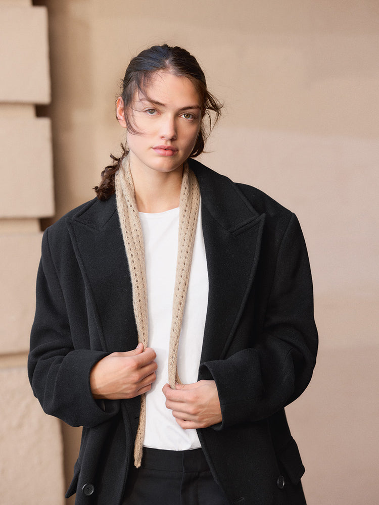 2508 - Cashmere - Nr. 2  Lacey scarf