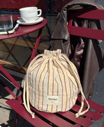 Knitter's Project Bag - Seersucker Twin Stripe