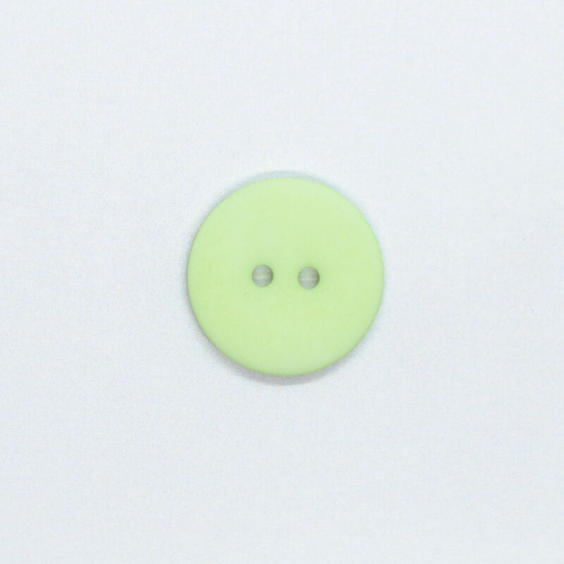 Plastknapp 2 hull - Lys Grønn - 22 mm - Villy Jensen - Garntopia