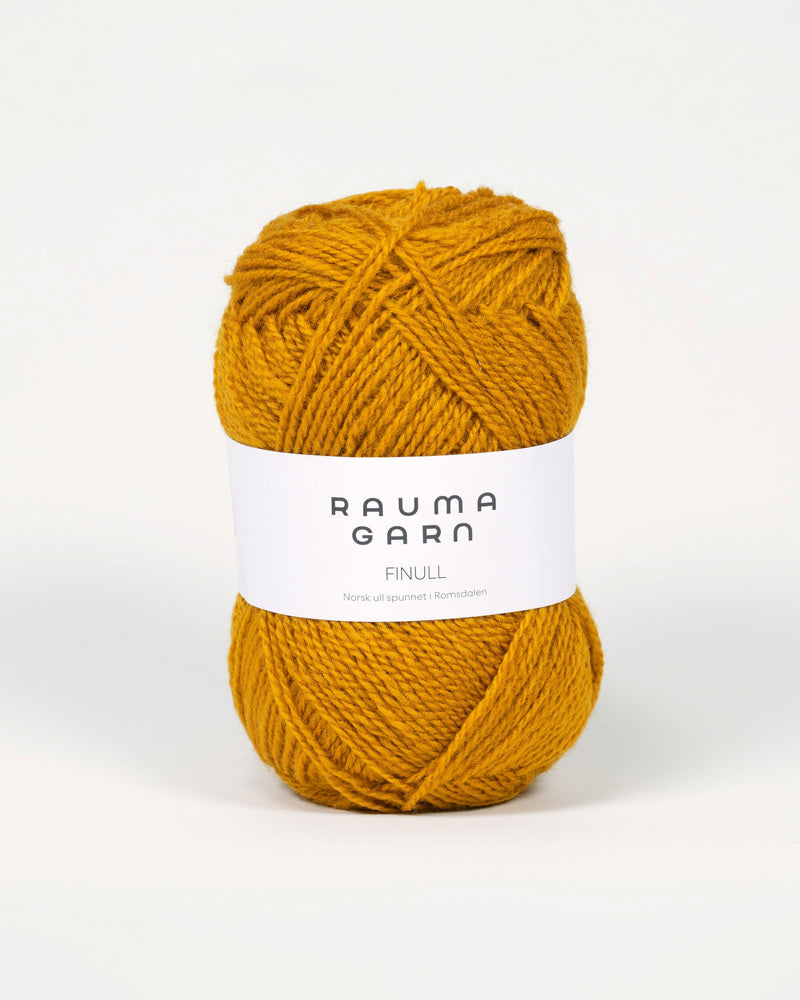4076 Mørk Sennepsgul -	Finull Pt2 - Rauma Garn - Garntopia