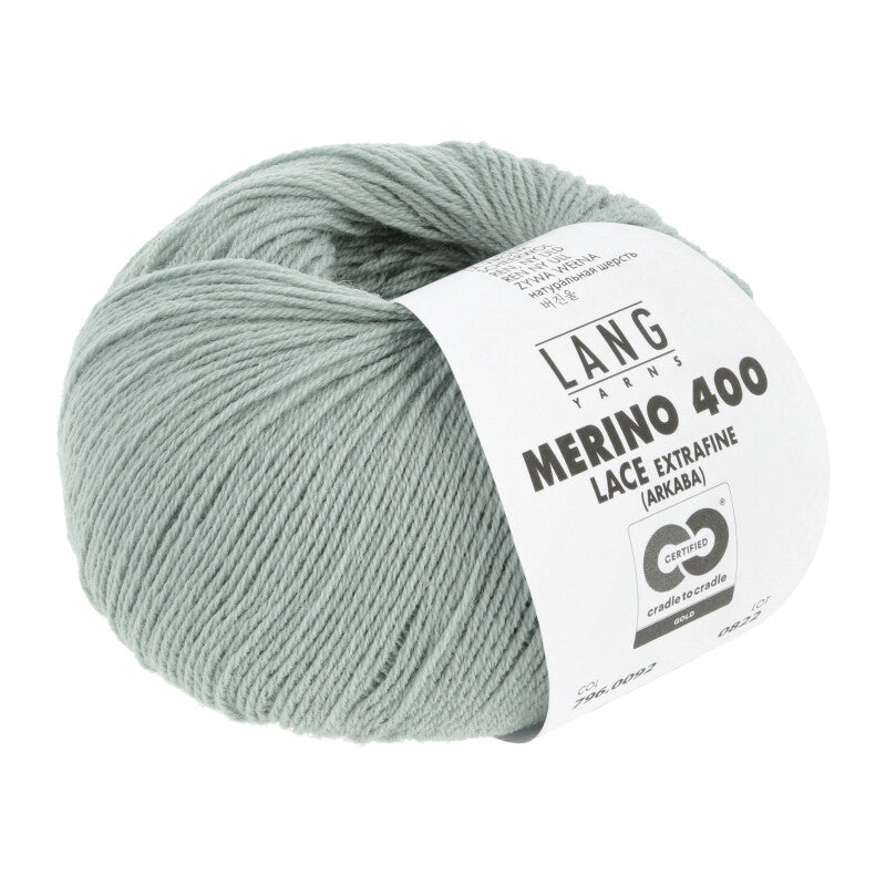 92 Sage -	Merino 400 Lace - Lang Yarns - Garntopia