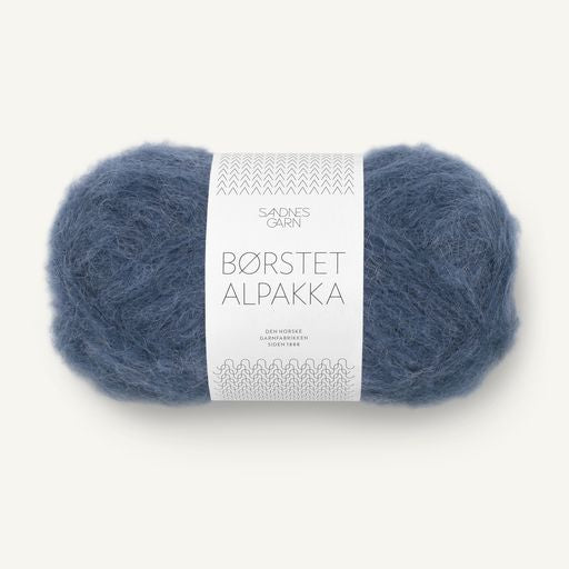 6064 Blåbær -	Børstet alpakka - Sandnes garn - Garntopia