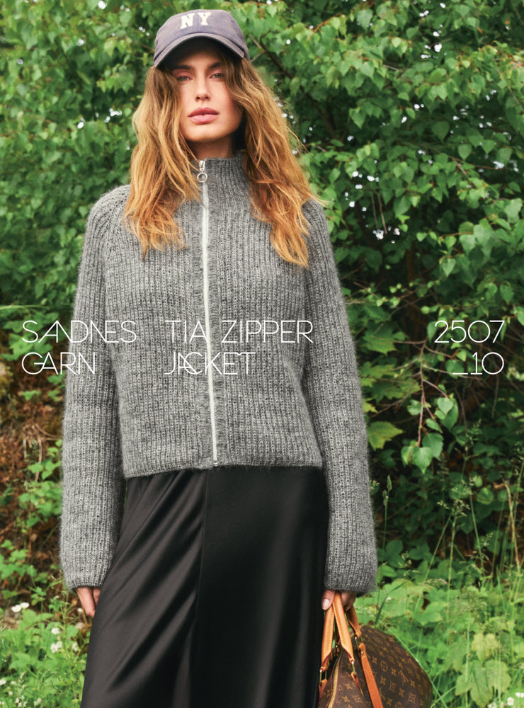 2507 - DIY - NR. 10 TIA Zipper Jacket - ENGLISH - Sandnes garn - Garntopia