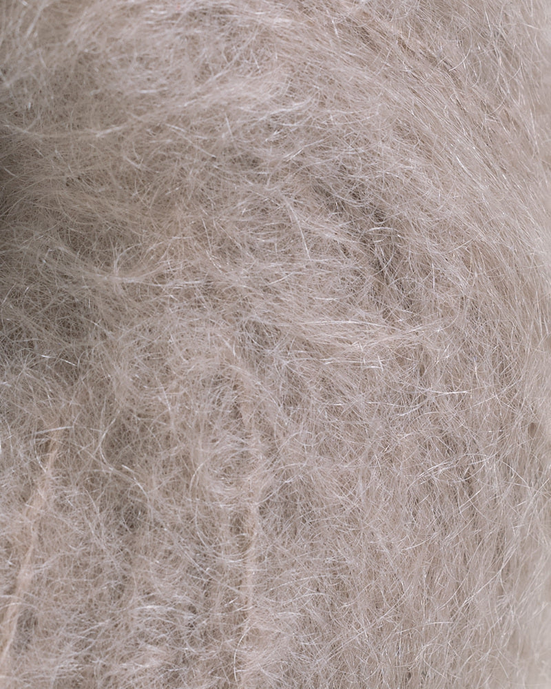 Tjukk Mohair 030 Gråpus -	Tjukk Mohair - Rauma Garn - Garntopia